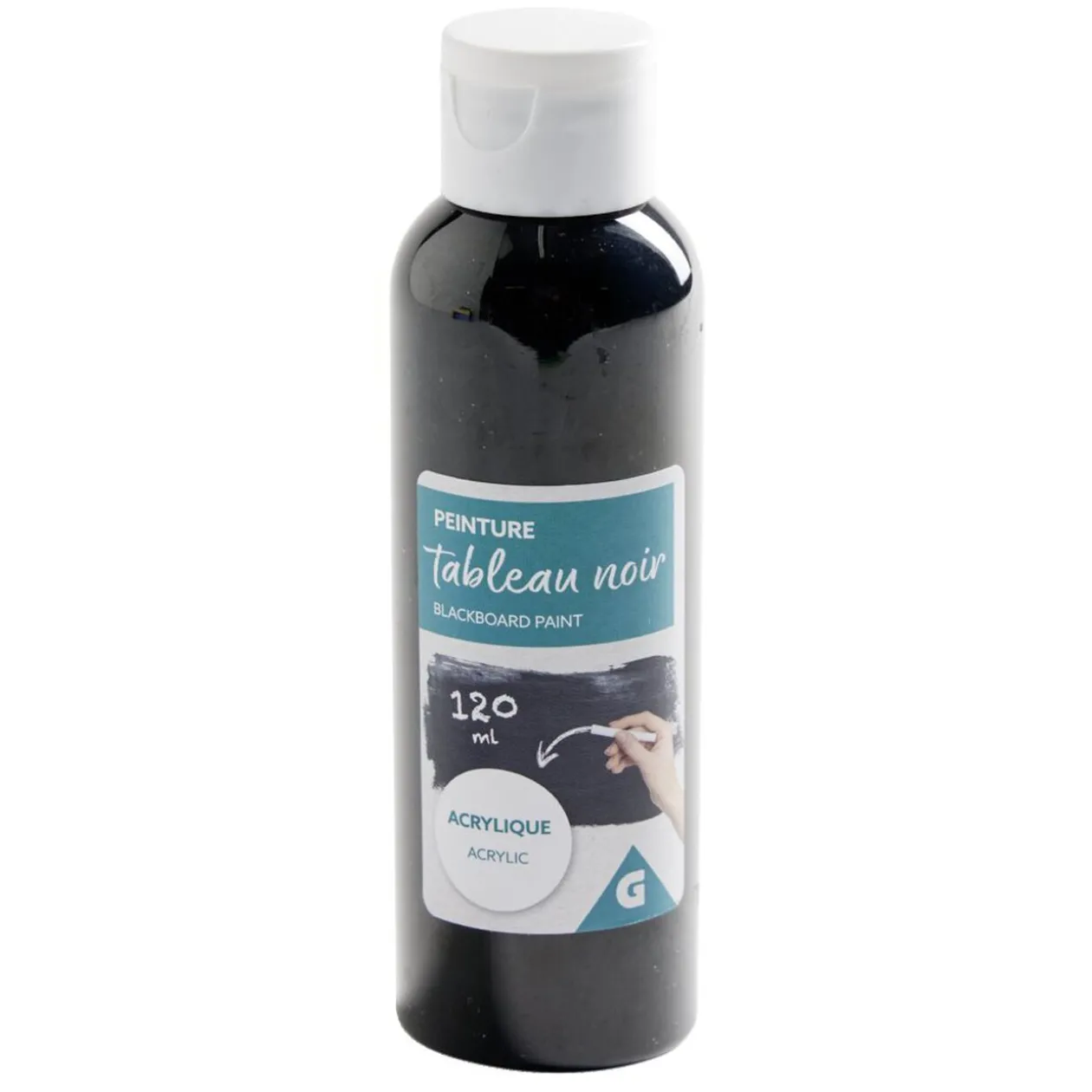 Peinture acrylique pour création tableau noir 120ml