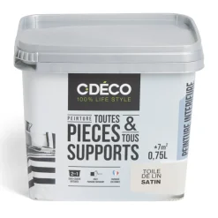 Peinture intérieure C'DÉCO tous supports 750ml blanc satiné
