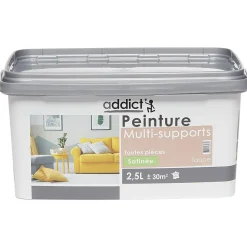 Peinture multi-surfaces 2,5L taupe satiné