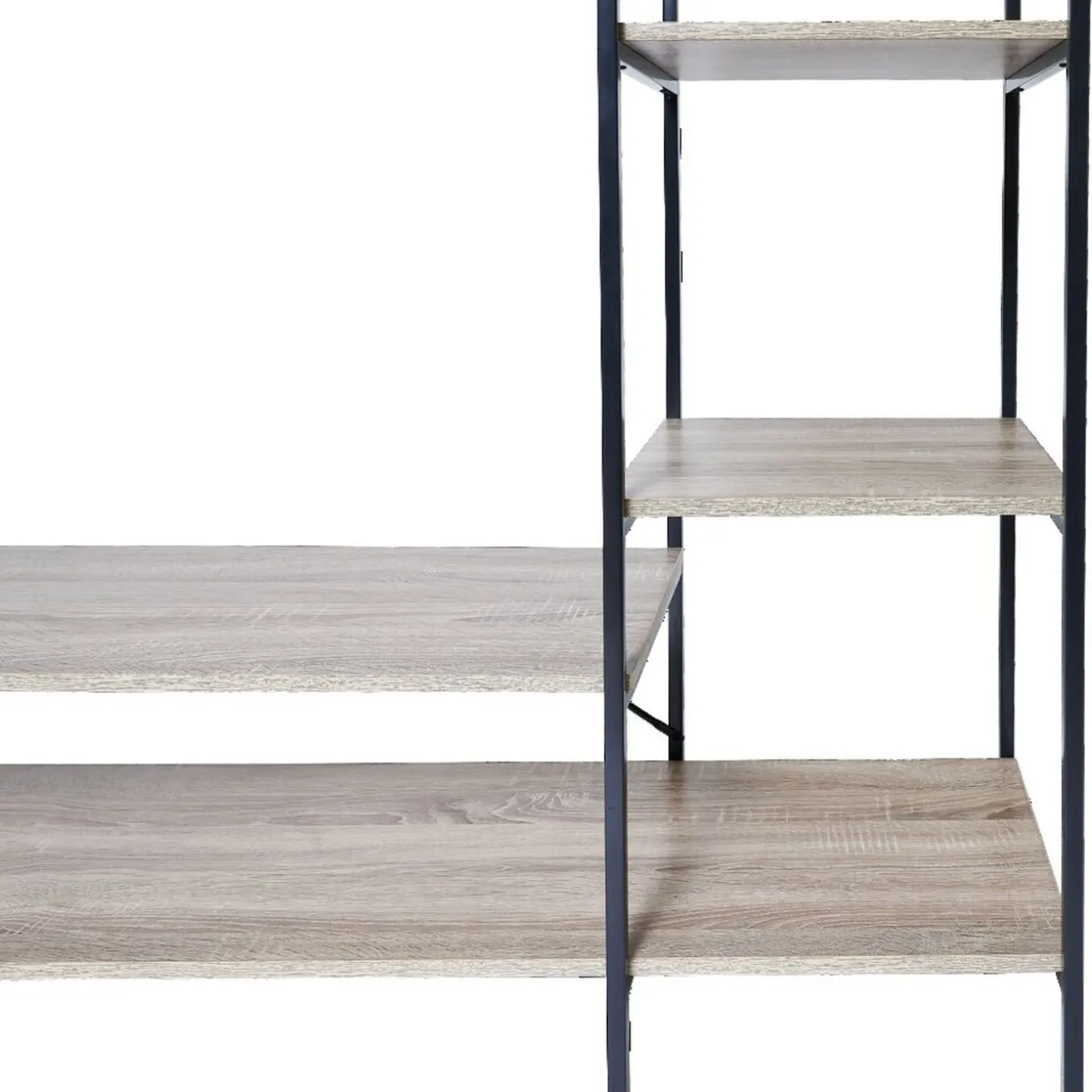 Penderie bois XXL 6 étagères 160x40xH180cm