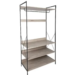 Penderie dressing noir naturel