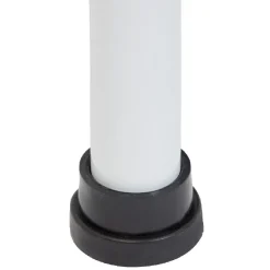 Penderie télescopique métal blanc et noir