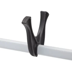 Penderie télescopique métal blanc et noir