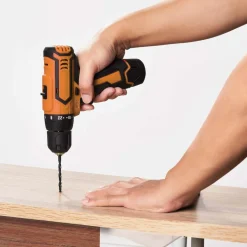 Perceuse visseuse électrique Profilex sans fil sur batterie bicolore