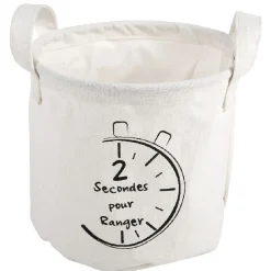 Petite panière en tissus forme cylindre