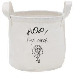 Petite panière en tissus forme cylindre