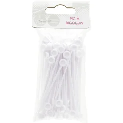 Pic à bigoudis blancs