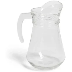 Pichet avec anse et bec verseur 1L verre transparent
