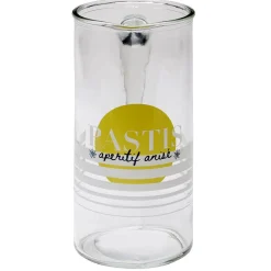 Pichet broc en verr inscription Pastis apéritif anisé 1L