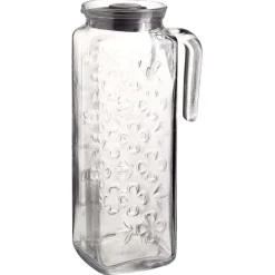 Pichet en verre avec couvercle 1,2L
