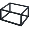 Pieds pour meuble Box Cube métal noir H17,5cm