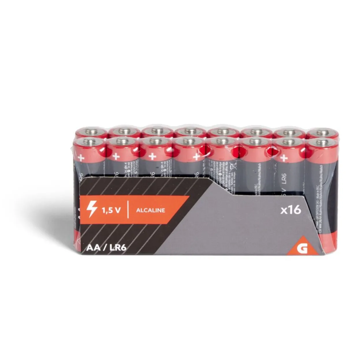 Pile alcaline LR06 type AA 1,5V x16