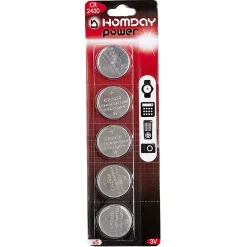 Pile bouton lithium CR2430 x5