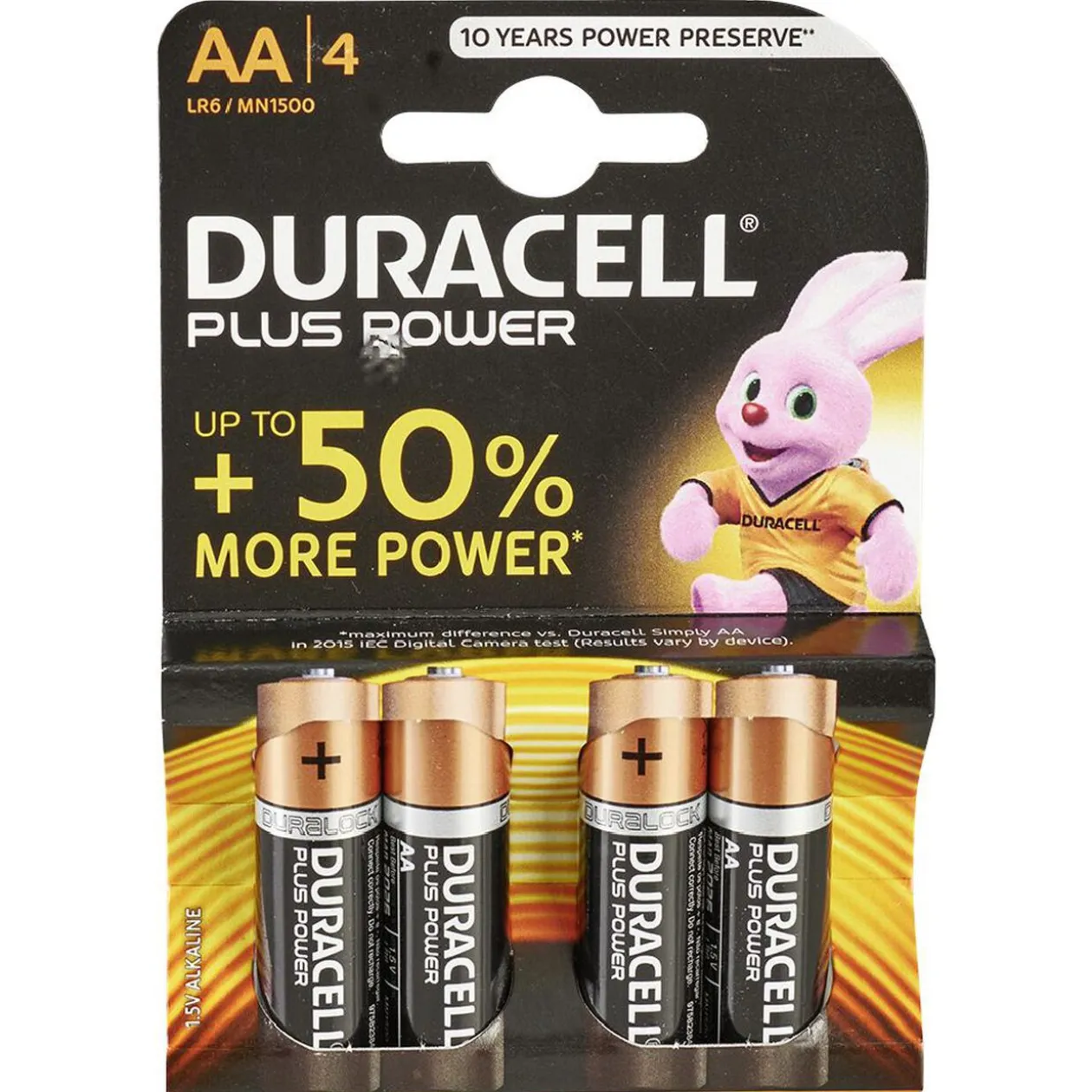 Pile duracell alka plus aa x4