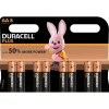 Pile Duracell Plus alcaline AA 1,5 Volts, LR06 - Lot de 8
