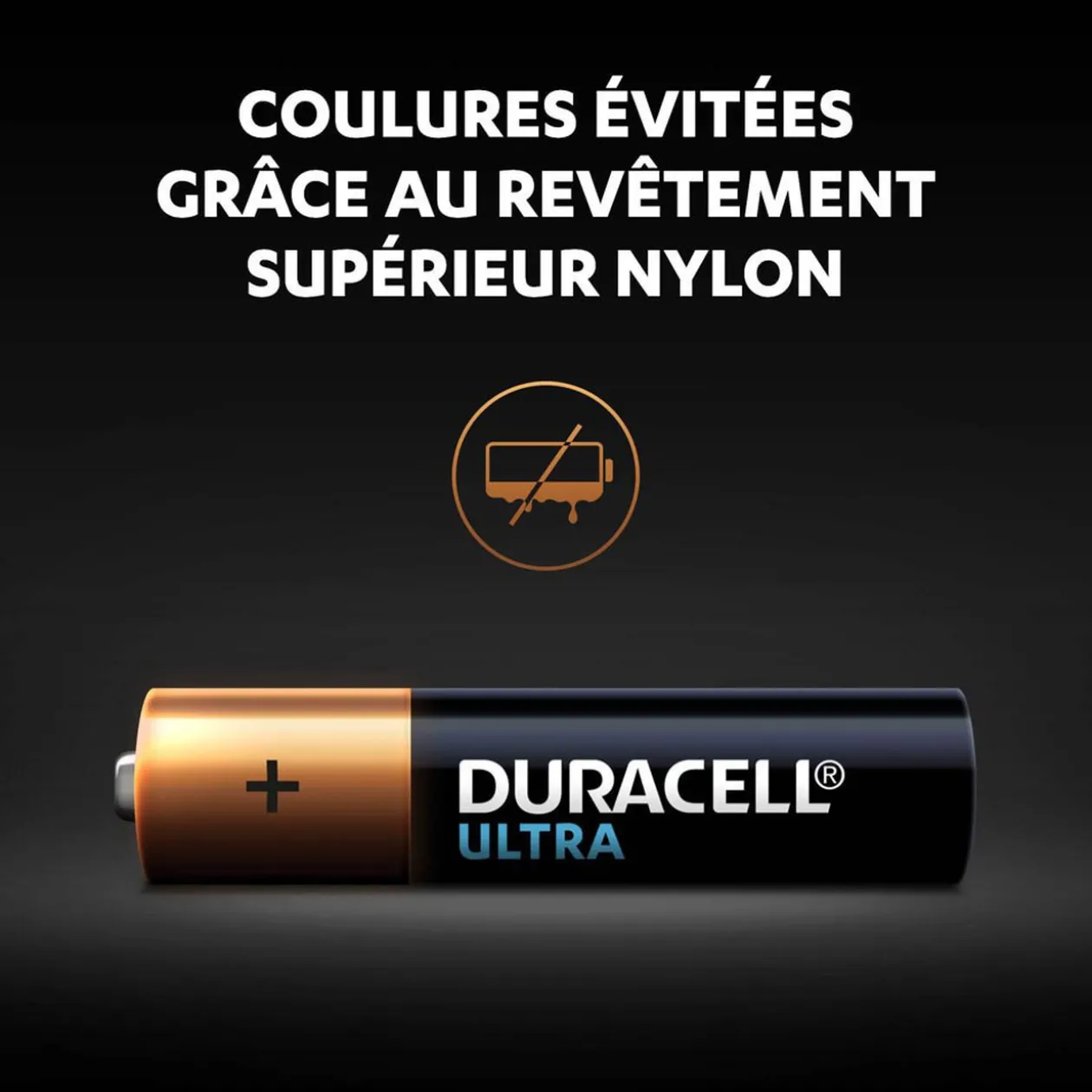 Pile Duracell Ultra alcaline AAA 1,5 Volts, LR03 - Lot de 8