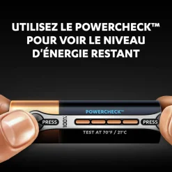 Pile Duracell Ultra alcaline AA 1,5 Volts, LR06 - Lot de 8