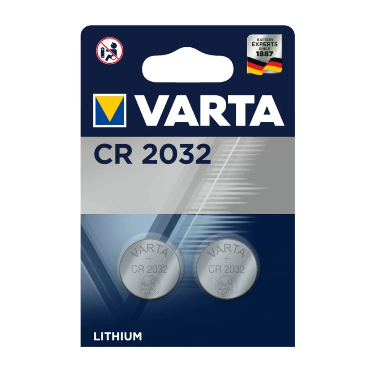 Pile lithium plates Varta CR2032 x2