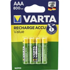 Pile rechargeable Varta AAA 800mAh x4