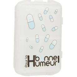 Pilulier avec décor plastique