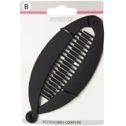 Pince à cheveux banane L.14 cm noir