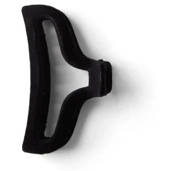 Pince à cheveux contours aspect velours noir 10cm