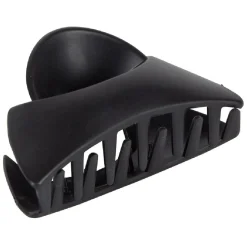 Pince à cheveux crabe noir brillant