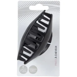 Pince à cheveux crabe noir brillant