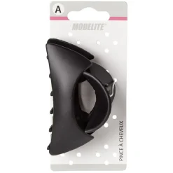 Pince à cheveux noir mat L.9 cm