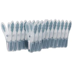 Pince à linge bleu blanc x20