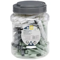 Pince à linge dans bocal plastique x100