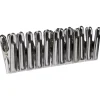 Pince à linge inox gris x20