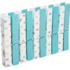 Pince à linge motif pois multicolore x10
