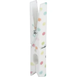 Pince à linge motif pois multicolore x10