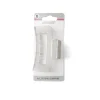Pince cheveux blanc mat rectangulaire L8cm