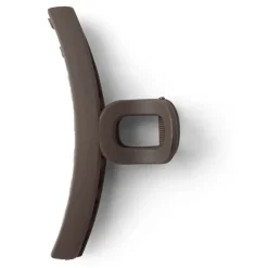 Pince cheveux crocodile marron mat L11cm