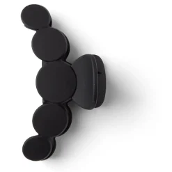 Pince cheveux noir mat design arrondi L10cm