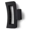 Pince cheveux noir mat rectangulaire L9cm