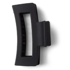 Pince cheveux noir mat rectangulaire L9cm