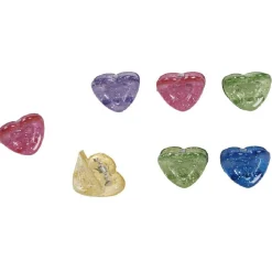 Pince crabe design coeur x7