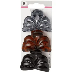 Pince crocodile design papillon L.6 cm x3