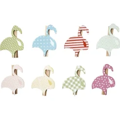 Pince déco motif tropical x 8