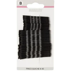 Pince guiche métal noir L.6,5/5,5/4,5 cm x45