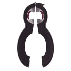 Pince multifonction 6en1 ouvre bouteille et bocal noir et rouge
