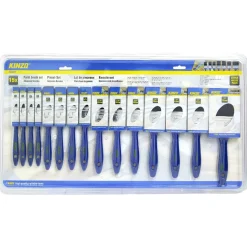 Pinceaux plats pour peinture brico - pack de 15 pièces