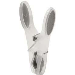 Pinces à linge gris et blanc x 24