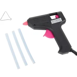 Pistolet à colle avec 3 bâtonnets de colle