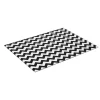 Planche à découper noire et blanche motif zigzag