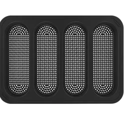 Plaque demi baguette x4 en silicone 29x21xH3cm