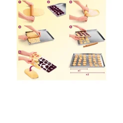 Plaque emporte pièce Metaltex x18 forme coeur bouche couronne